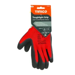 Alternative view of Toughlight Grip Sandy Latex Coated Polyester Gloves - Medium
