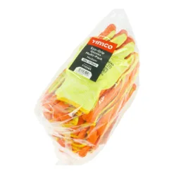 Alternative view of Eco Grip Crinkle Latex Coated Polycotton Gloves Multi Pack - Medium