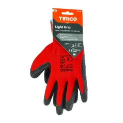 Alternative view of Light Grip Glove Crinkle Latex Coated Polyester Gloves - X Large