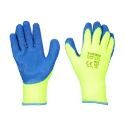 Warm Grip Crinkle Latex Coated Polyester Gloves - X Large