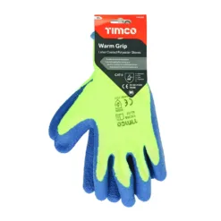 Alternative view of Warm Grip Crinkle Latex Coated Polyester Gloves - X Large