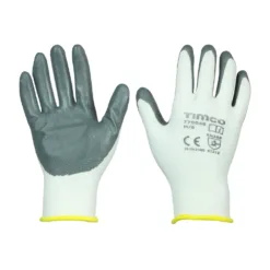 Secure Grip Smooth Nitrile Foam Coated Polyester Gloves - Medium