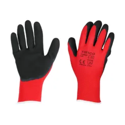 Toughlight Grip Sandy Latex Coated Polyester Gloves - Large