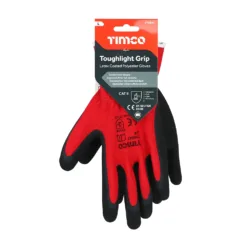 Alternative view of Toughlight Grip Sandy Latex Coated Polyester Gloves - Large