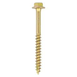 Solo Advanced Hex Head Gold Coach Woodscrews - 8.0 x 120
