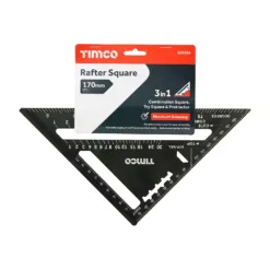 Alternative view of Rafter Square, Triangular Roofing Square, Presicion Roofing Measuring Tool, Aluminium Rafter Square - 180mm