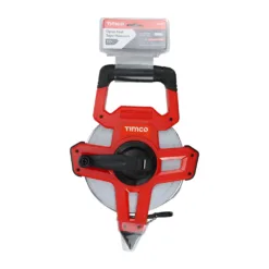 Alternative view of Open Reel Long Tape Measure, Surveyors Fibreglass - 50m / 165ft