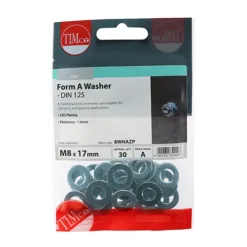 Alternative view of Form A Washers DIN125-A Silver - M8