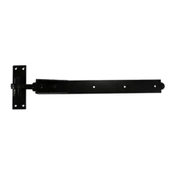 Adjustable Band & Hook on Plates Hinges Black - 600mm