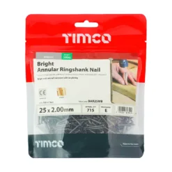 Alternative view of Annular Ringshank Nails Bright - 25 x 2.00