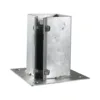 Bolt Down Post Support Bolt Secure Hot Dipped Galvanised - 150mm