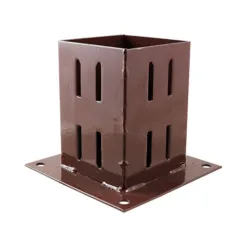 Bolt Down Post Support Quick Fit Oxide Red - 75mm