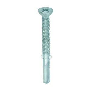 Self-Drilling Wing-Tip Steel to Timber Heavy Section A2 Stainless Steel Bi-Metal Screws - 5.5 x 55