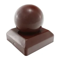 Ball Fence Post Cap Oxide Red - 100mm