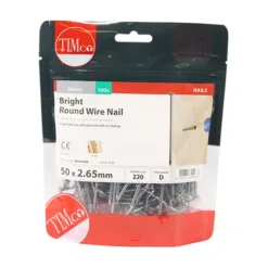 Alternative view of Round Wire Nails Bright - 50 x 2.65