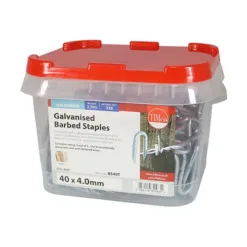 Alternative view of Barbed Staples Galvanised - 40 x 4.00
