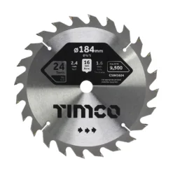 Circular Saw Blade General Purpose Coarse/Medium - 184 x 16 x 24T