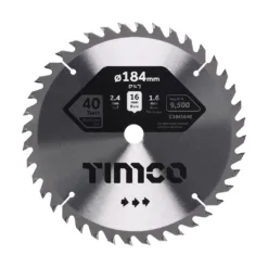 Circular Saw Blade Trimming/Crosscut Medium/Fine - 184 x 16 x 40T