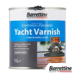 Barrettine Nourish & Protect Yacht Varnish Clear Gloss 1L