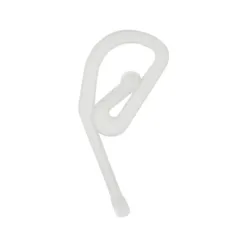 Plastic Curtain Hooks White -