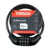 Steel Braided Combination Cable Lock - 8mm x 1m