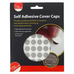Alternative view of Self-Adhesive Screw Cover Caps Aluminium - 13mm