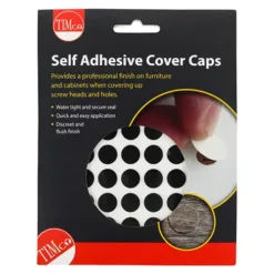 Alternative view of Self-Adhesive Screw Cover Caps Black - 13mm