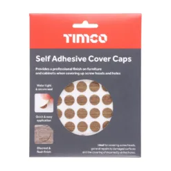 Alternative view of Self-Adhesive Screw Cover Caps Dijon Walnut - 13mm
