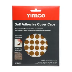 Alternative view of Self-Adhesive Screw Cover Caps Natural Walnut - 13mm
