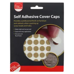 Alternative view of Self-Adhesive Screw Cover Caps Odessa Oak - 13mm