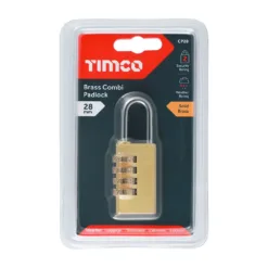 Alternative view of Brass Combination Padlock - 28mm