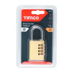 Alternative view of Brass Combination Padlock - 38mm