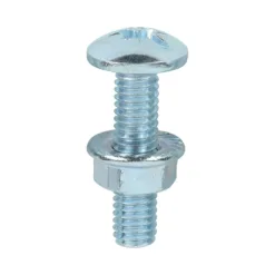 Cable Tray Bolts & Flange Nuts Silver - M6 x 25