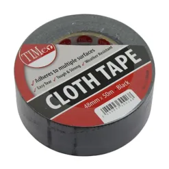 Cloth Tape Black - 50m x 48mm