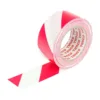Hazard Warning Cloth Tape Red and White - 33m x 50mm