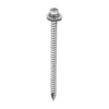 Slash Point Sheet Metal to Timber Screws Exterior Silver with EPDM Washer - 6.3 x 100