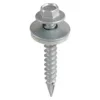 Slash Point Sheet Metal to Timber Screws Exterior Silver with EPDM Washer - 6.3 x 32