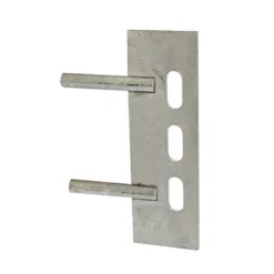 Gravel Board Clip Twin Pin Galvanised - 150 x 50mm