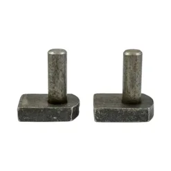 Gate Hinge Hooks to Weld Self Coloured - 19mm