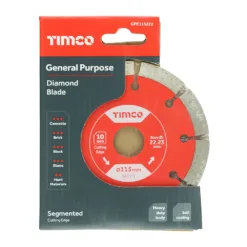 Alternative view of General Purpose Diamond Blade Segmented - 115 x 22.2