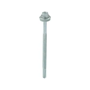 Self-Drilling Heavy Section Screws Exterior Silver with EPDM Washer - 5.5 x 100