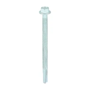 Self-Drilling Heavy Section Screws Exterior Silver with EPDM Washer - 5.5 x 80