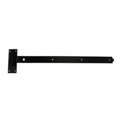 Cranked Band & Hook On Plates Hinges Black - 900mm