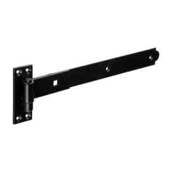 Straight Band & Hook On Plates Hinges Black - 350mm