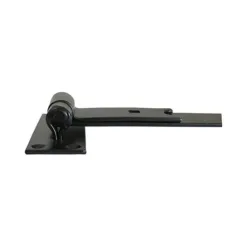 Alternative view of Straight Band & Hook On Plates Hinges Black - 600mm