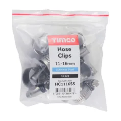Alternative view of Hose Clips A2 Stainless Steel - 11-16mm