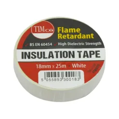 PVC Insulation Tape White - 25m x 18mm