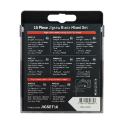 Alternative view of Mixed Jigsaw Set Wood & Metal Cutting High Carbon Steel & HSS Blades - Mixed