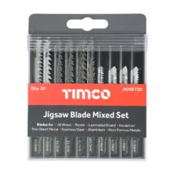 Mixed Jigsaw Set Wood & Metal Cutting High Carbon Steel & HSS Blades - Mixed