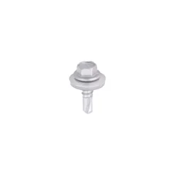 Self-Drilling Light Section Screws Exterior Silver with EPDM Washer - 5.5 x 19
